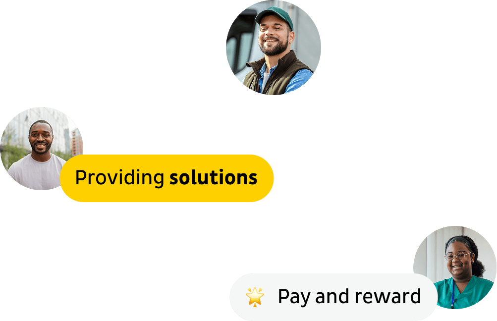 Messages of compliments from employees